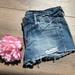 American Eagle Outfitters Shorts | American Eagle Outfitters Frayed Denim Shortshorts | Color: Blue | Size: 4