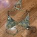Victoria's Secret Swim | Beautiful Camouflage Bejeweled Bikini Top | Color: Black/Green | Size: S