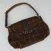 J. Crew Bags | J Crew Plaid Leather Small Purse With Chain Detail | Color: Brown | Size: Os