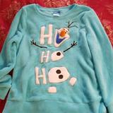 Disney Pajamas | Frozen - Olaf Fleece Top | Color: Blue/White | Size: Lg