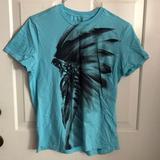 American Eagle Outfitters Shirts | American Eagle Outfitters Indian Head Dress Shirt | Color: Blue | Size: L