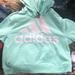 Adidas Sweaters | Adidas Mint Green Crop Top Hoody | Color: Green | Size: L