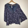 Anthropologie Tops | Anthropologie Akemi + Kin Flowy Top | Color: Blue/Purple | Size: M