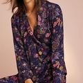 Anthropologie Intimates & Sleepwear | Anthro Floreat Parker Wrap Sleep Shirt Xs | Color: Purple | Size: Xs