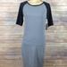 Lularoe Dresses | Lularoe Small Julia Dress Gray With Black Sleeves | Color: Black/Gray | Size: S