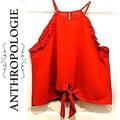 Anthropologie Tops | New Anthropologie Mine * Racerback Crop Tank | Color: Orange | Size: M