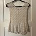 American Eagle Outfitters Tops | American Eagle Size S Peplum Top | Color: White | Size: S