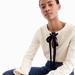 J. Crew Tops | J.Crew Velvet Tie Front Top, Sz S, Nwt | Color: Black/Cream | Size: S