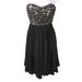 Anthropologie Dresses | Anthropologie Lil Black Lace & Light Strapless Empire Waist Dress | Color: Black/Cream | Size: 2