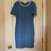 Lularoe Dresses | Lularoe Julia T Shirt Dress Blue / White Size S | Color: Blue/White | Size: S