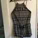 American Eagle Outfitters Other | Black Patterned Romper From American Eagle | Color: Black/Brown | Size: Women’s Large