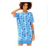 Lilly Pulitzer Dresses | Lilly Pulitzer Lapis Blue Lowe Dress | Color: Blue/Red | Size: S