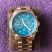 Michael Kors Jewelry | Michael Kors Watch Hunger Stop | Color: Blue/Gold | Size: Os