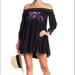 Free People Dresses | Free People Sunbeams Black Dress | Color: Black/Red | Size: S