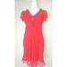 Free People Dresses | Free People Ruffled Babydoll Silk Red Dress-Size 6 | Color: Red | Size: 6