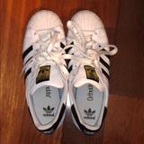 Adidas Shoes | Adidas Superstars | Color: Black/White | Size: 8