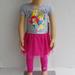 Disney Matching Sets | Girls Outfit | Color: Gray/Pink | Size: 12mb