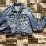 American Eagle Outfitters Jackets & Coats | Am. Eagle Med Studded Crop Denim Jacket | Color: Blue | Size: M