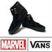 Vans Shoes | *Used* Vans Marvel Black Panther Sk8-Hi Men’s Sz 4 | Color: Black/Gold | Size: 4