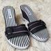 American Eagle Outfitters Shoes | Ae Wedge Sandals | Color: Black/White | Size: 7.5