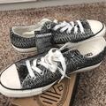 Converse Shoes | Converse White & Black Tennis Shoes; New; Size 9. | Color: Black/White | Size: 9