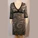 Athleta Dresses | Athleta Dress, Size Large, Taupe, Black Dots | Color: Black/Tan | Size: L