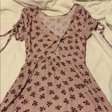 American Eagle Outfitters Dresses | American Eagle Pink Floral Mini Dress | Color: Pink/Red | Size: Xs