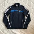 Adidas Jackets & Coats | Adidas Girls Track Jacket | Color: Black/Blue | Size: Lg