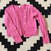 Lilly Pulitzer Shirts & Tops | Lilly Pulitzer Pink Cable Knit Cardigan, Euc | Color: Pink | Size: 4g