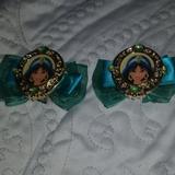 Disney Other | 2 Disney Store Jasmin Green Gold Hair Clip | Color: Gold/Green | Size: Os