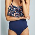 Anthropologie Swim | Anthropologie Allihop Embroidered One Piece Swim | Color: Red | Size: Xs