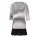 Kate Spade Dresses | Kate Spade Broome Street Eyelet Stripe Dress | M | Color: Black/White | Size: M