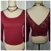 American Eagle Outfitters Tops | American Eagle Outfitters Red Wine Crop Top. L | Color: Red | Size: L