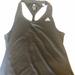 Adidas Tops | Adidas Twisted Back Dri Fit Tank. Size M. With Tag | Color: Black | Size: M