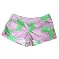 Lilly Pulitzer Shorts | Lilly Pulitzer Pink Green And White Walsh Shorts | Color: Green/Pink | Size: 8