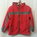 Columbia Jackets & Coats | Columbia Red Gray Hooded Nylon Jacket Zippered | Color: Gray/Red | Size: Youth 10-12