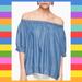 Kate Spade Tops | Hpx2 Kate Spade Off The Shoulder Top. Final Price | Color: Blue | Size: L