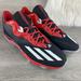 Adidas Shoes | Adidas Men’s Dual Threat Mid Metal Cleats Sz 13.5 | Color: Black/Red | Size: 13.5