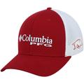 Men's Columbia Cardinal Arkansas Razorbacks Collegiate PFG Flex Hat