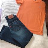 Polo By Ralph Lauren Matching Sets | Boys Outfit! | Color: Orange | Size: 6b