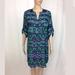 Anthropologie Dresses | Anthropologie Maeve High Low Printed Shirt Dress | Color: Blue/Green | Size: S