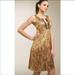 Anthropologie Dresses | Anthropologie Beth Bowley Dress-I6 | Color: Brown/Gold | Size: 6