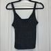 American Eagle Outfitters Tops | American Eagle Black And Silver Glitter Tank Top | Color: Black/Silver | Size: M