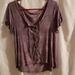 American Eagle Outfitters Tops | American Eagle Soft And Sexy Tee | Color: Purple | Size: L