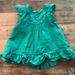 Zara Dresses | Baby Zara Swiss Dot Dress 6-9 Mo | Color: Green | Size: 6-9mb