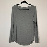 American Eagle Outfitters Tops | American Eagle Soft & Sexy Gray Stripe Long Sleeve | Color: Gray | Size: S