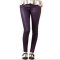 American Eagle Outfitters Jeans | American Eagle Purple Coated Hi-Rise Jegging | Color: Purple | Size: 2