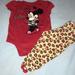 Disney Matching Sets | Infant Outfit | Color: Brown/Red | Size: 6-9mb