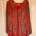 Free People Dresses | Free People Lace-Up Tunic/Dress | Color: Red | Size: S