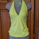 Athleta Swim | Athleta Small Halter Style Shirred Tankini | Color: Green | Size: S